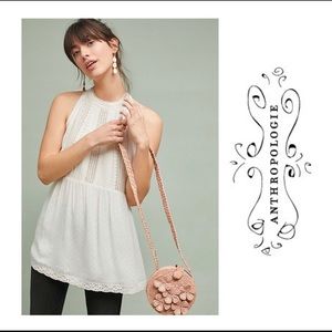 Anthropology Meadow Rue crochet boho tunic top